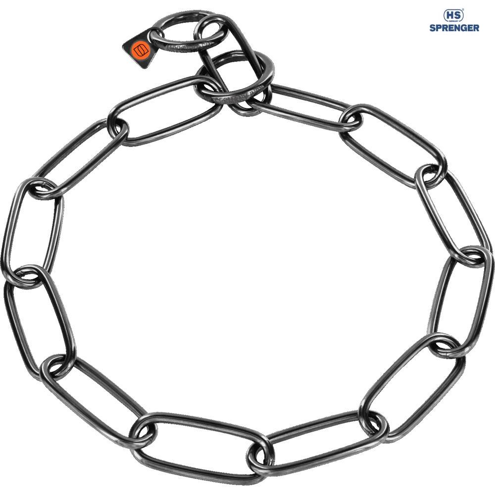 Sprenger Long Links нашийник ланцюжок для собак чорна сталь 4 мм 71 см (51604_071_57)